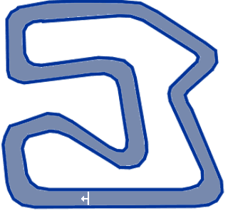 Kartbaan layout Kartingbaan Vaals